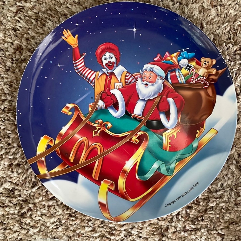 McDonald’s Christmas plate